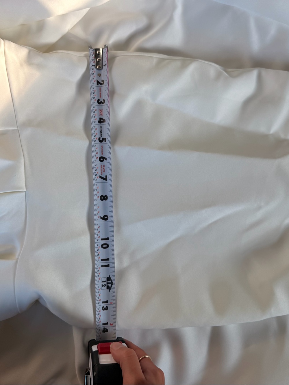 KissProm White Satin-Look Dress corset & mermaid bottom wedding dress - Picture 10 of 13